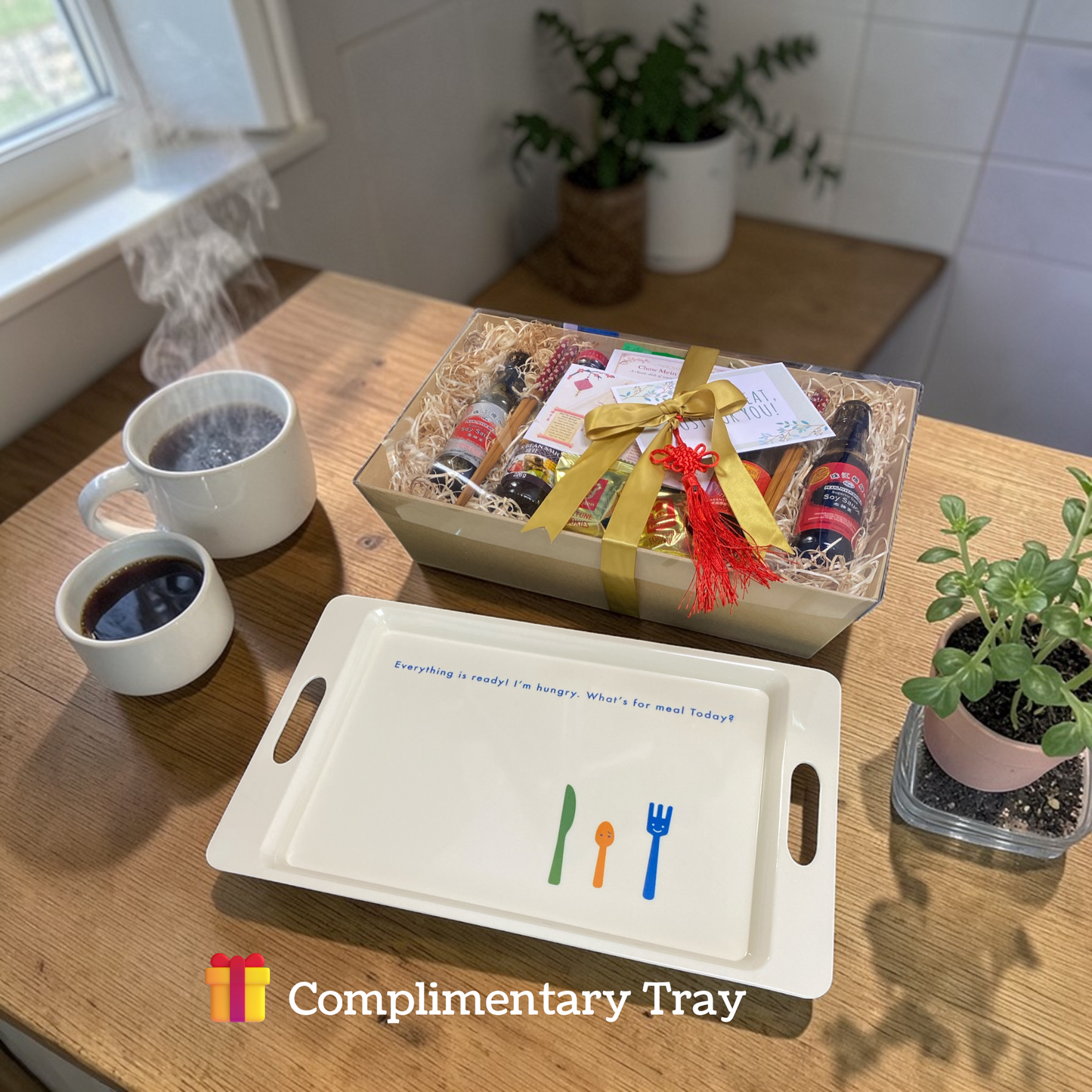 Chinese Chow Mein Gift Set – Noodle Cooking Kit Hamper with Sauces & Chopsticks