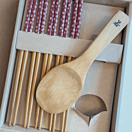 4pcs Chopsticks & Rice Paddle Set | Sushi Making Kit Option Bamboo Mat - Xihaha Limited