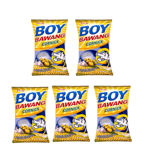 Boy Bawang Cornick, Garlic Flavor 100g (Pack of 5)