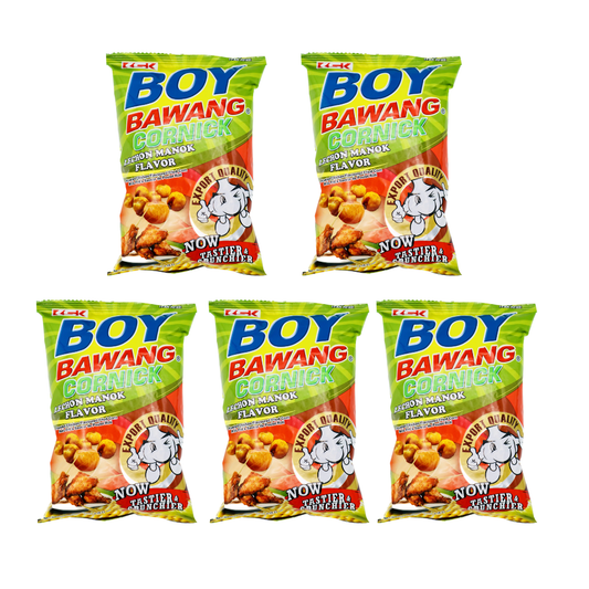 Boy Bawang Cornick Lechon Manok Flavour 100g (Pack of 5)