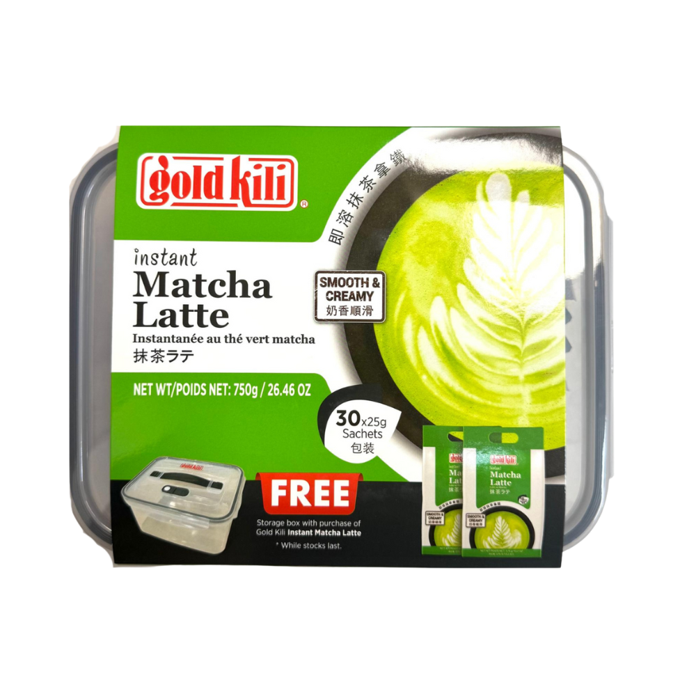 Gold Kili Instant Matcha Latte 25g x 30 sachets (750g) + Free Sealable Box