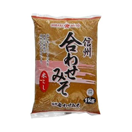 Hikari Shinshu Miso Awase Miso Paste 1kg - Choose Quantity