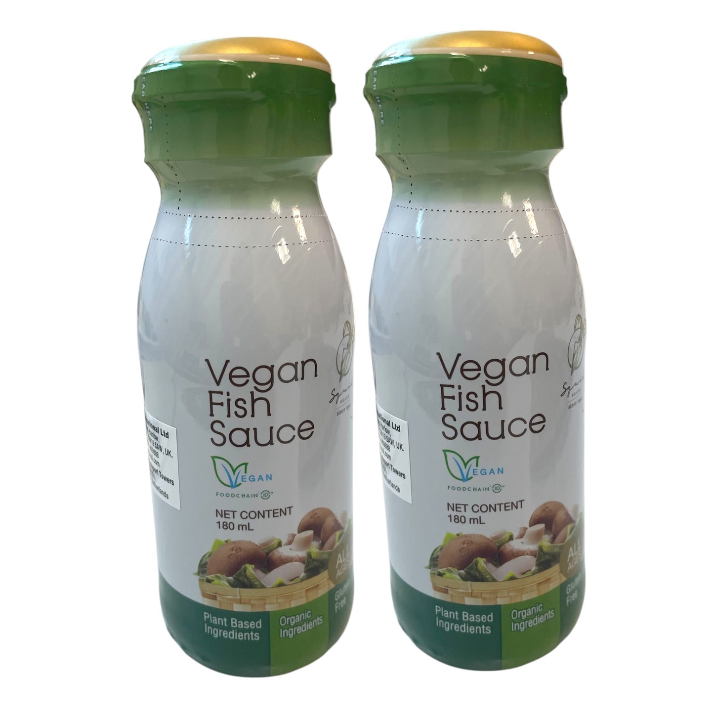 Squid Brand Vegan Fish Sauce 180ml x 2 packs | Gluten Free Plant Based