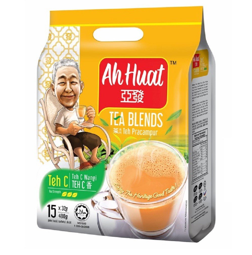 Ah Huat Teh C Wangi (Tea Blends) 15 Sachets (480G) x 2 packs *BBD 14 July 2025* - Xihaha Limited