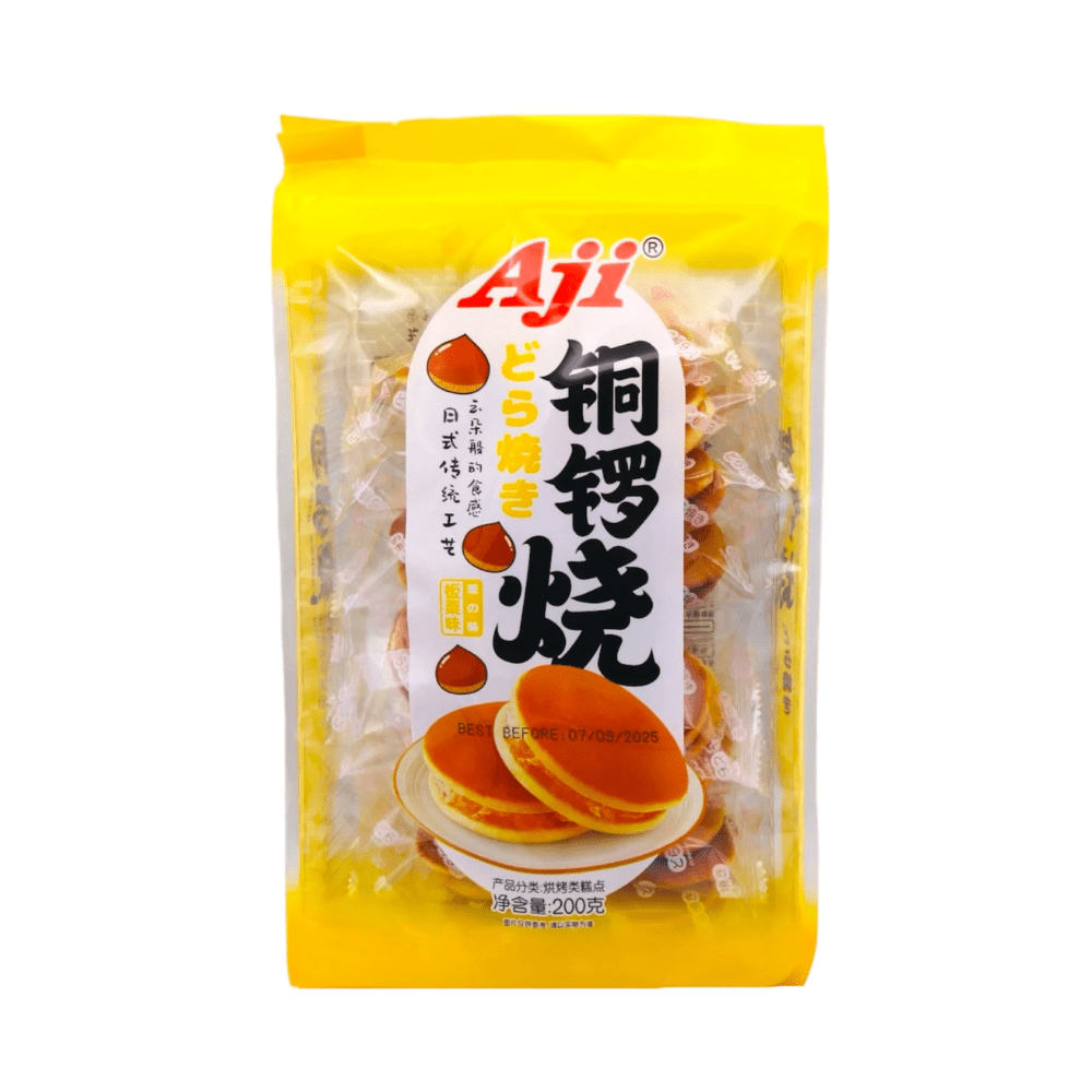 Aji Dorayaki Chestnut Pancakes 200g – Japanese - Style Sweet Cake with Chestnut Filling - Xihaha Oriental Food & Gifts