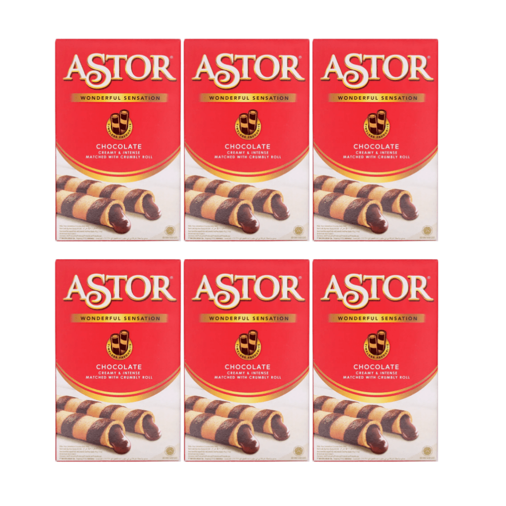 Astor Double Chocolate Wafer Biscuit Roll 40g | 3 packs | 6 packs | 12 packs | - Xihaha Oriental Food & Gifts