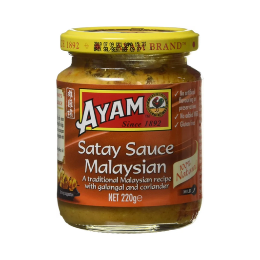 Ayam Malaysian Satay Sauce 100% Natural Gluten Free 220g