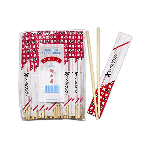 Bamboo 40 Pairs Of Chinese Round Bamboo Chopsticks - Xihaha Limited