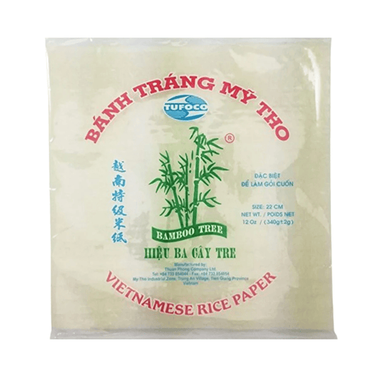 Bamboo Tree Square Vietnamese Rice Paper 22cm 340g - Xihaha Limited