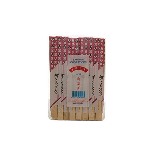 Bamboo Chopsticks (Attached) 40 Pairs Pack