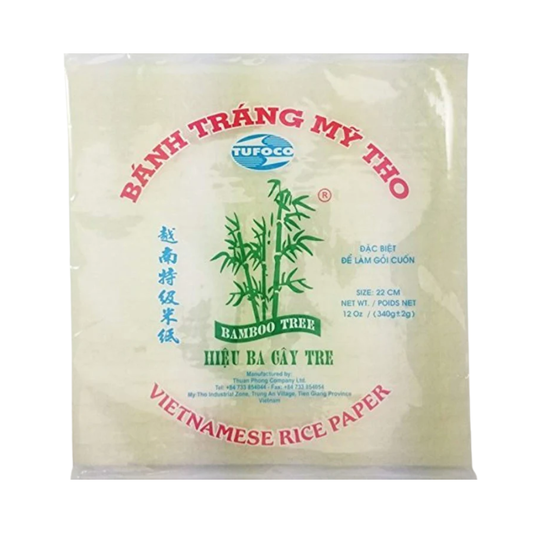 Bamboo Tree Square Vietnamese Rice Paper 22cm 340g