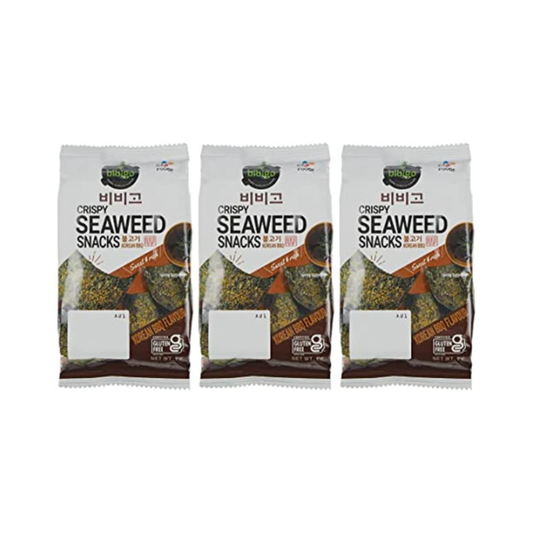CJ Crispy Seaweed BBQ Flavour 15g (Pack of 3)