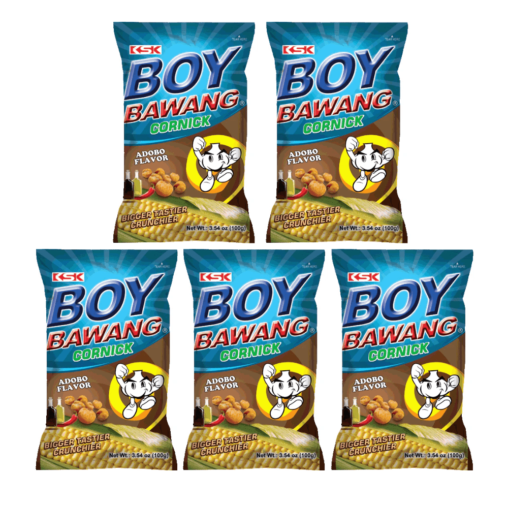 Boy Bawang Adobo Fried Corn Snack 100G (Pack of 5) - Xihaha Limited
