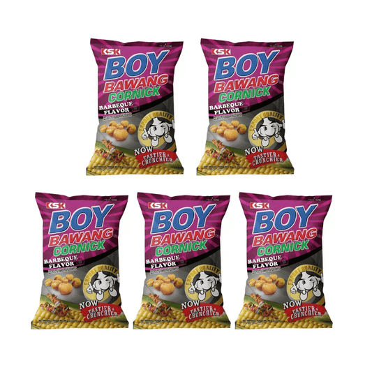 Boy Bawang Cornick, BBQ Flavor 100g (Pack of 5) - Xihaha Limited