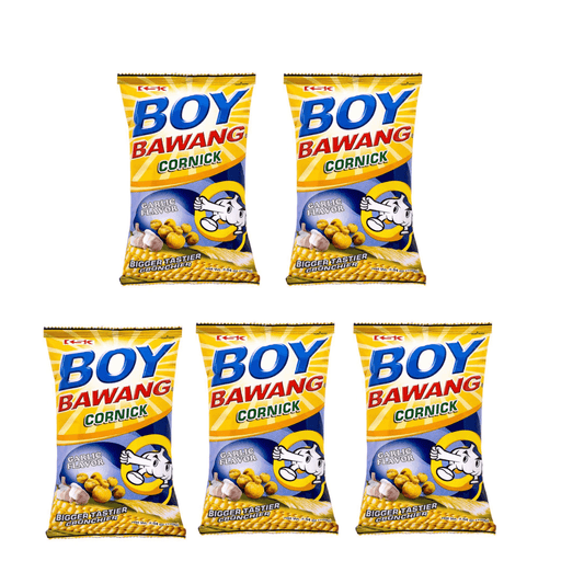 Boy Bawang Cornick, Garlic Flavor 100g (Pack of 5) - Xihaha Limited