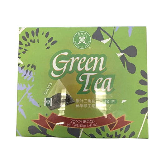 Butterfly Green Tea Leaves 2Gx20 Pyramid Bags (20 Sachets) (Pack Of 2)
