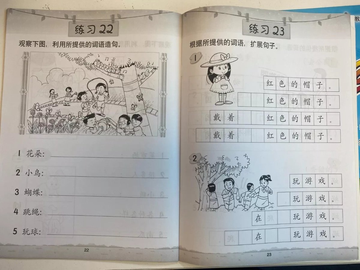 Chinese Children Book Construct Sentence & Rearrange Words Writing 造句练习 词句重组 - Xihaha Limited