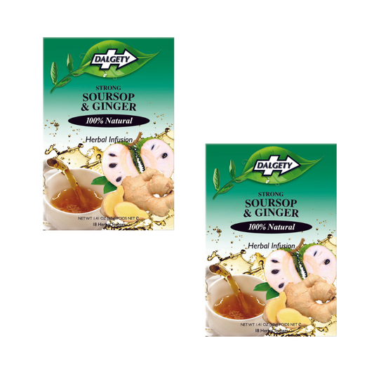Dalgety Soursop & Ginger Herbal Infusion - 18 Teabag (Pack of 2)