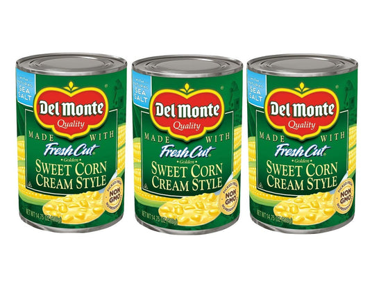 Del Monte Fresh Cut Cream Style Golden Sweet Corn 425g x 3 packs - Xihaha Limited