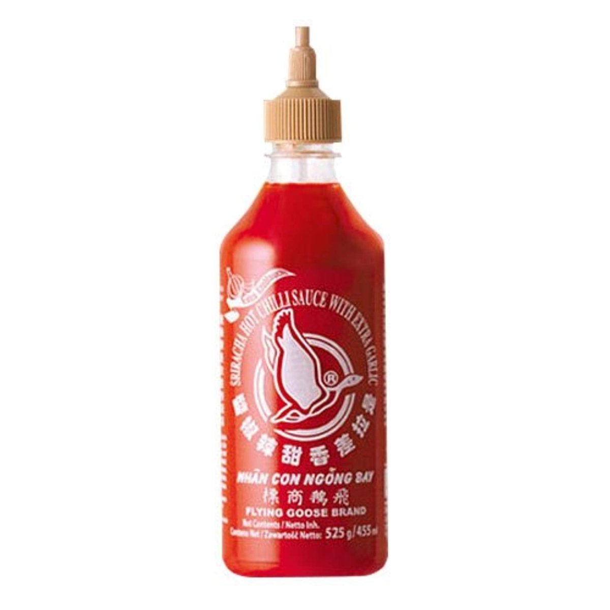 Flying Goose Sriracha Hot Chilli Sauce with Extract Garlic 455ml - Xihaha Limited