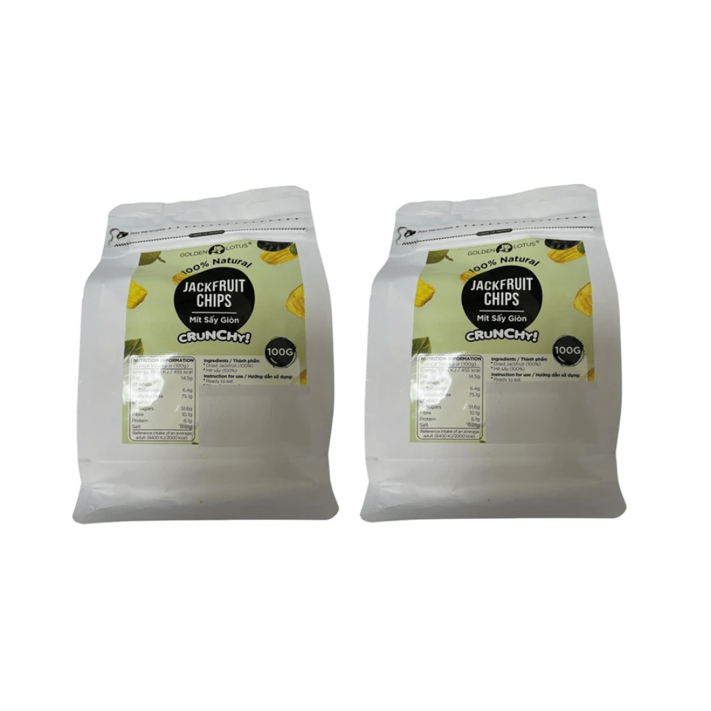 Golden Lotus Jackfruit Chips 100g (Pack of 2) - Xihaha Limited