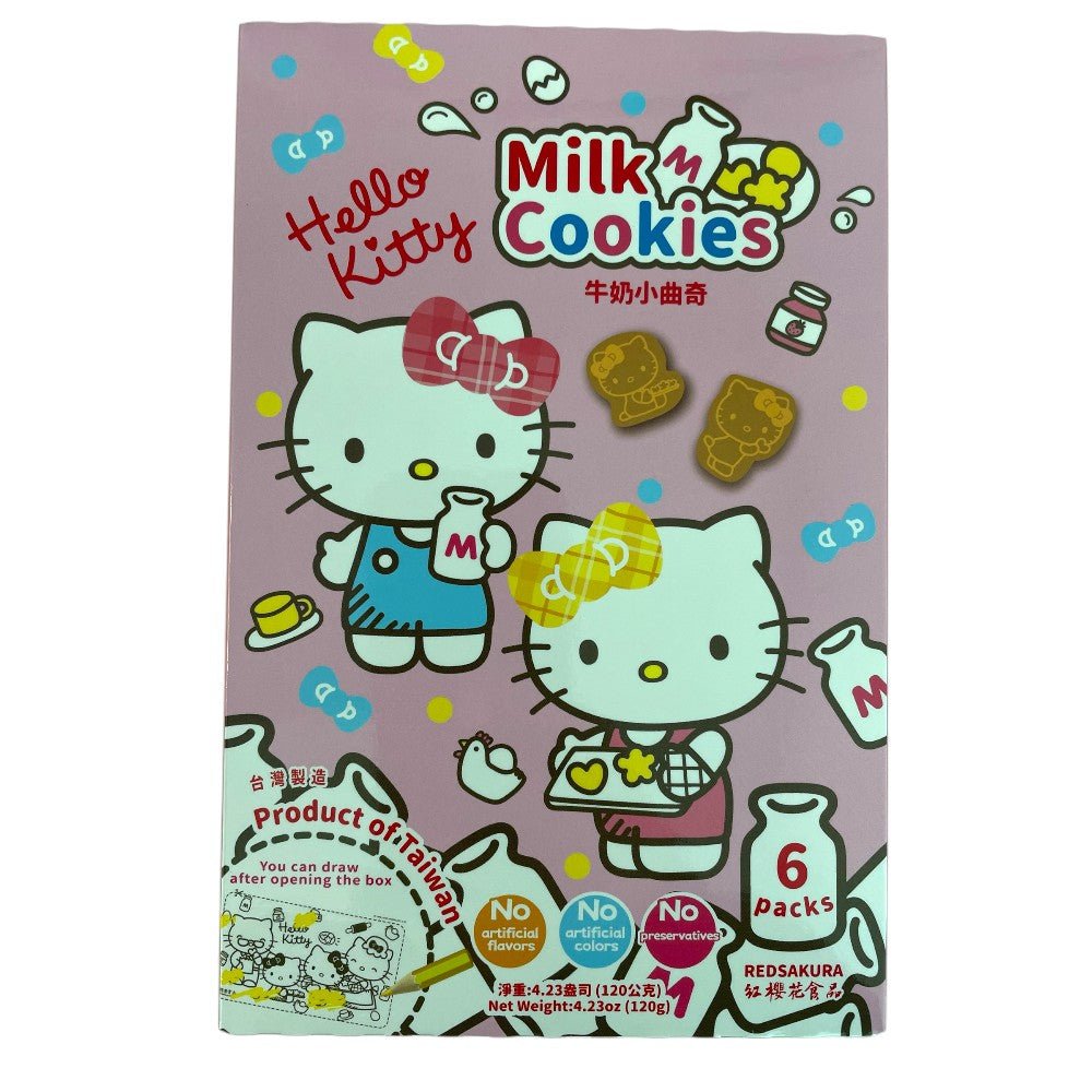 Hello Kitty Chocolate Cookies 120g (6 Packs) | Milk | Chocolate| - Xihaha Oriental Food & Gifts