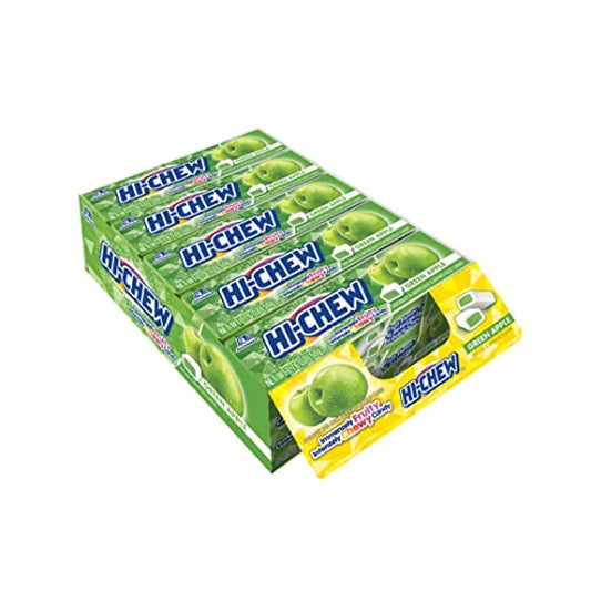 Hi-Chew Green Apple Chewy Sweets Stick Pack 50g (Pack of 15)