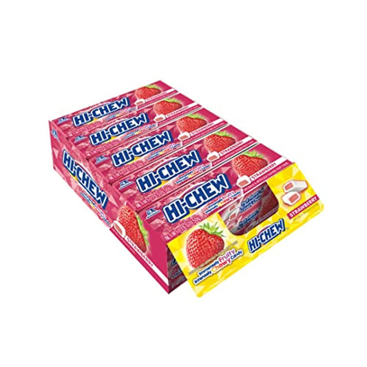 Hi-Chew Strawberry Chewy Sweets Stick Pack 50g (Pack of 15)