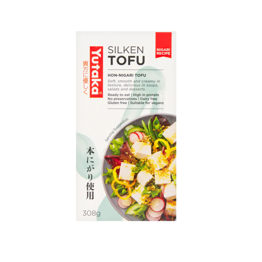 Yutaka Silken Tofu soybean curd, Gluten Free, Vegan, 308g