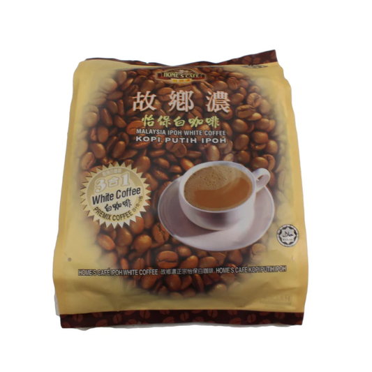 Home'S Cafe Premix White Coffee (3In1) 15 Sachets, halal 600G