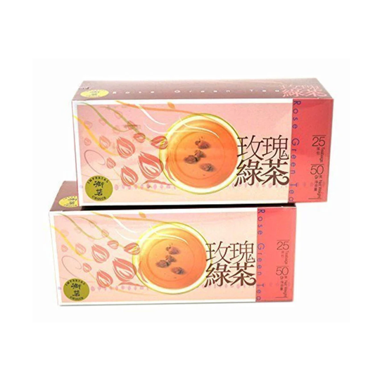 Imperial Choice Rose Green Tea 20 Tea Bags (Pack Of 2)