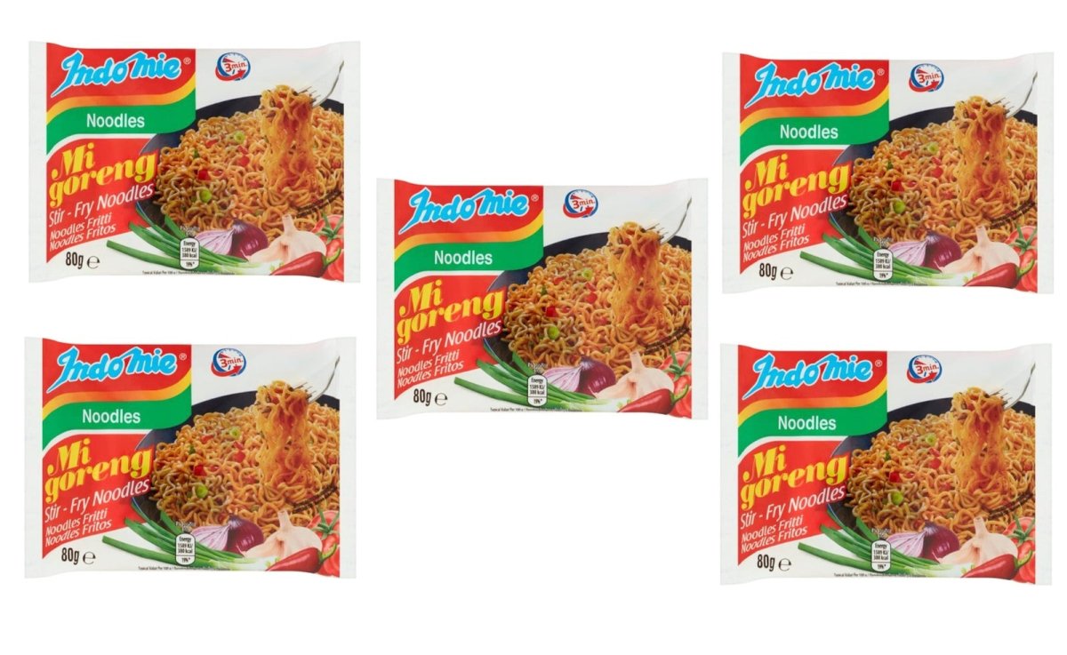 Indomie Mi Goreng Fried Instant Noodles, 80g x 5 packs - Xihaha Limited
