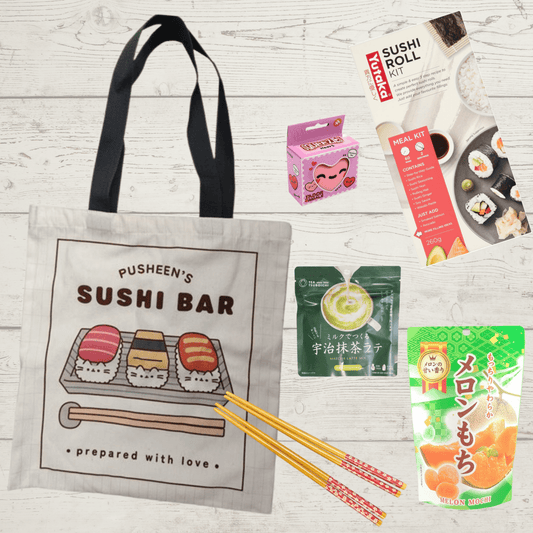Japanese Sushi Gift Box – DIY Kit, Matcha Latte & Mochi Treats - Xihaha Oriental Food & Gifts