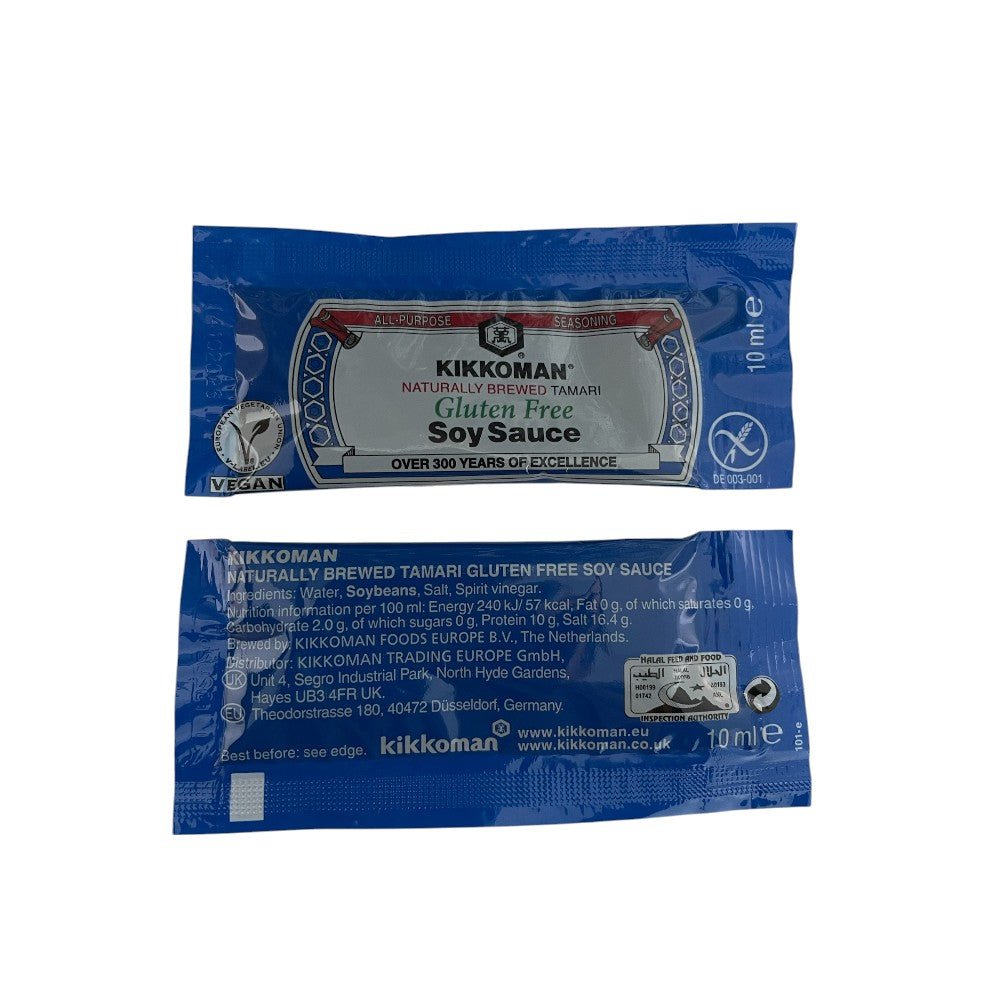 Kikkoman Tamari Gluten Free Soy Sauce Sachets 10ml | 20 sachets | 50 sachets - Catering camping short stay - Xihaha Oriental Food & Gifts