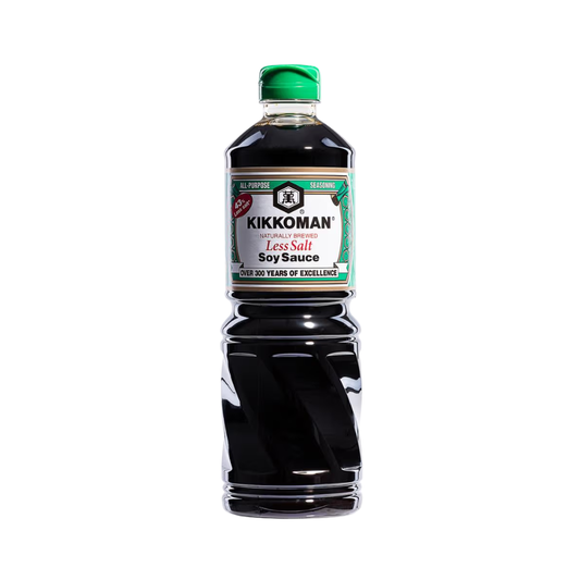 Kikkoman Naturally Brewed Less Salt Soy Sauce for Stir Fry Marinate 975ml
