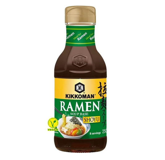 Kikkoman Concentrated Ramen Noodle Soup Base Shoyu (Soy Sauce) Vegan 250ml