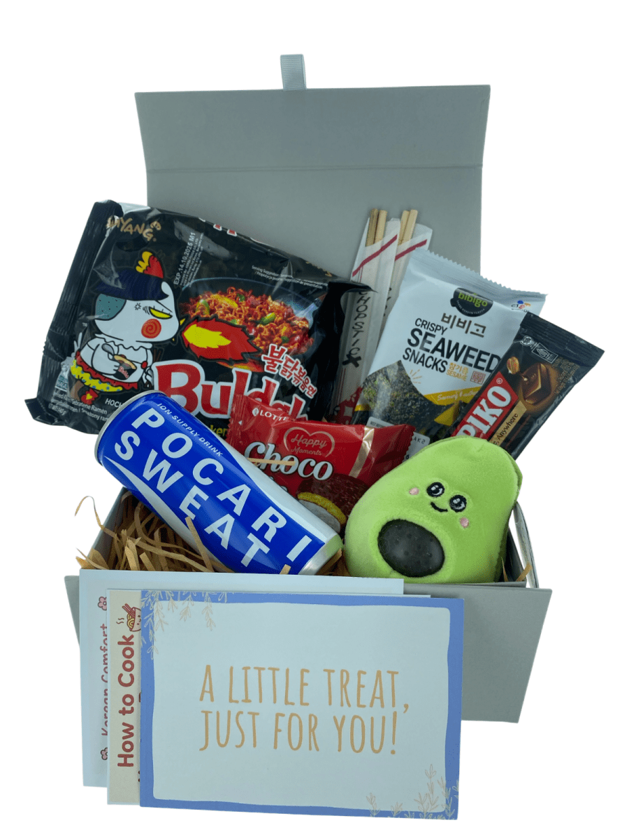 Korean Ramyun Snack Hamper Asian Comfort Food Gift Box, Care Package for Student - Xihaha Limited
