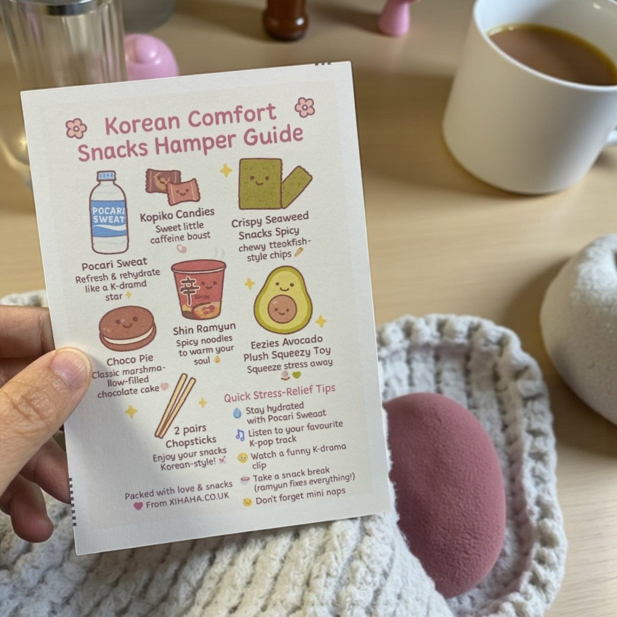 Korean Ramyun Snack Hamper Asian Comfort Food Gift Box, Care Package for Student - Xihaha Limited