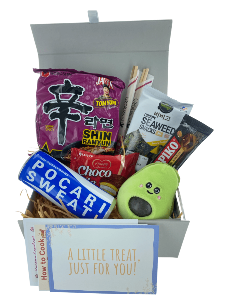Korean Ramyun Snack Hamper Asian Comfort Food Gift Box, Care Package for Student - Xihaha Limited