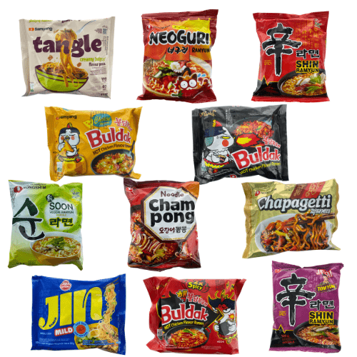 Korean Ramyun Snack Hamper Asian Comfort Food Gift Box, Care Package for Student - Xihaha Limited