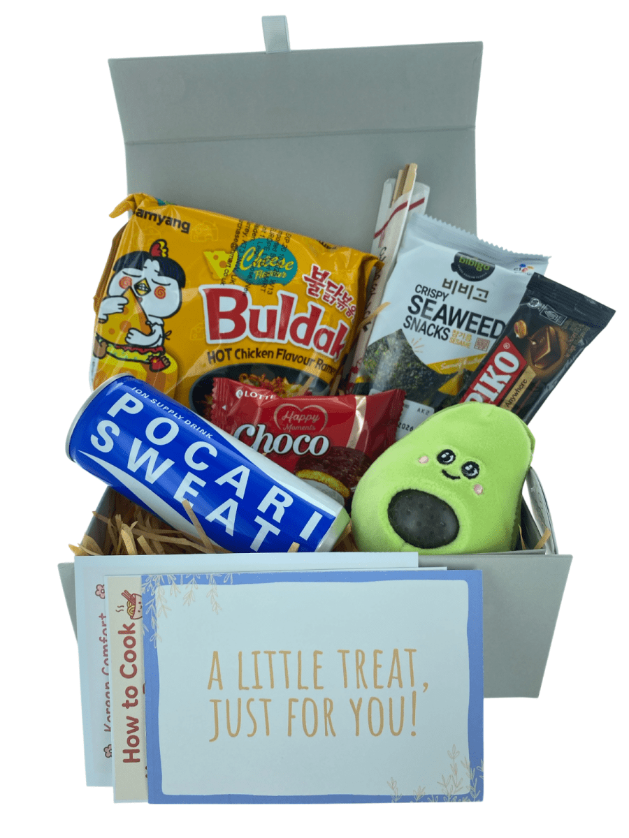 Korean Ramyun Snack Hamper Asian Comfort Food Gift Box, Care Package for Student - Xihaha Limited
