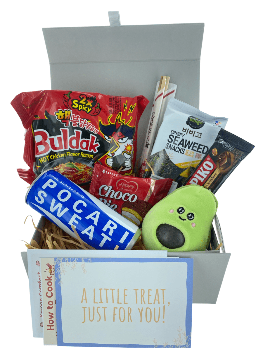 Korean Ramyun Snack Hamper Asian Comfort Food Gift Box, Care Package for Student - Xihaha Limited