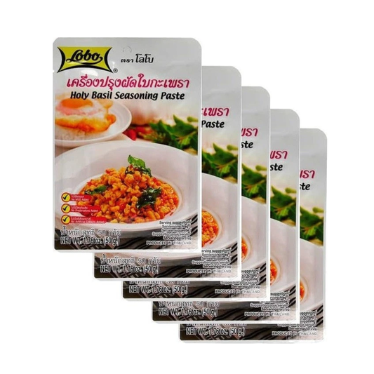 Lobo Thai Holy basil seasoning paste 50g x 5 packs