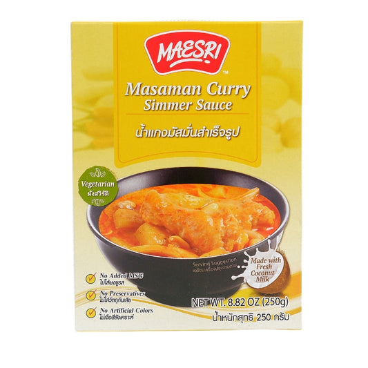 MaeSri Masaman Curry Paste, No Preserative, No MSG, Vegan 100g