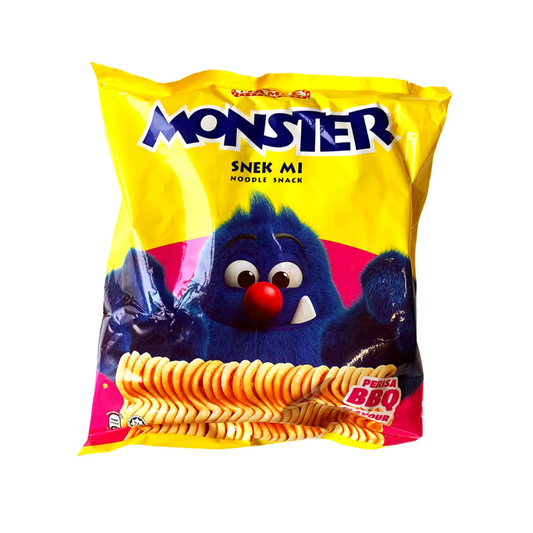 Mamee Monster Noodle Snack BBQ Flavour 8 packs, halal 200g