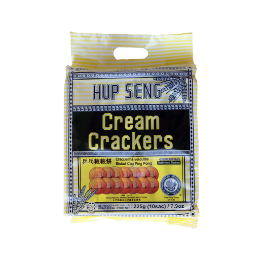 Hup Seng Cap Ping Pong Cream Crackers (10 sachets), halal 225g
