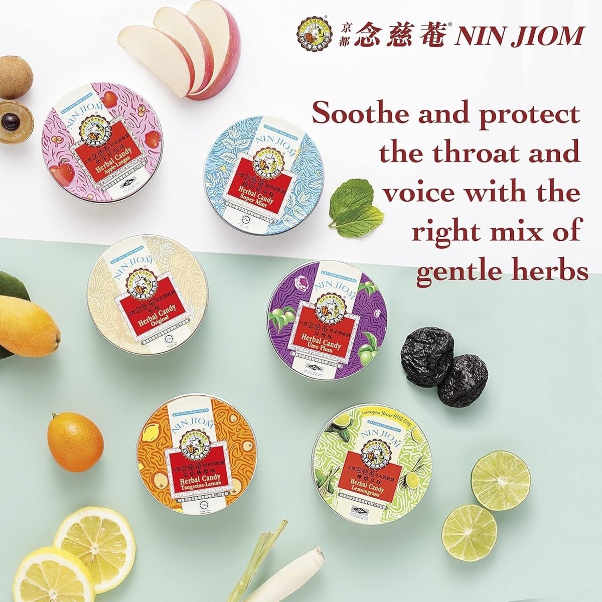 Nin Jiom Herbal Candy 60g | Original | Tangerine Lemon |etc - Choose Flavour - Xihaha Oriental Food & Gifts