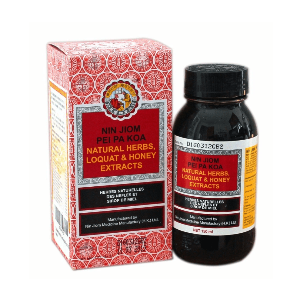Nin Jiom Pei Pa Koa 150Ml Pi Pa Gao Loquat Syrup Sore Throat Cough Phlegm (Pack Of 2) - Xihaha Limited