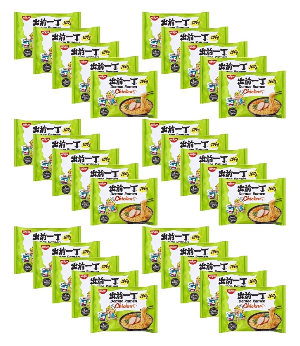 Nissin Chicken Flavour Ramen Instant Noodles 100g (Pack of 30) - Xihaha Limited