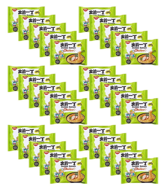 Nissin Chicken Flavour Ramen Instant Noodles 100g (Pack of 30) - Xihaha Limited
